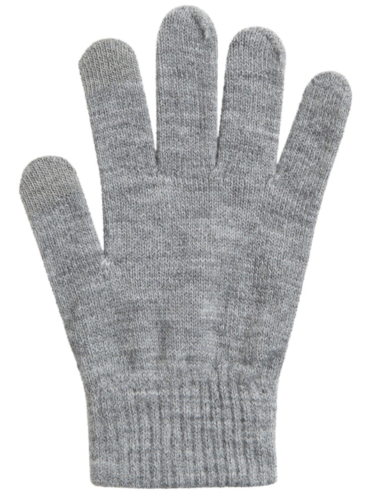 PCNEW Gloves - light grey melange