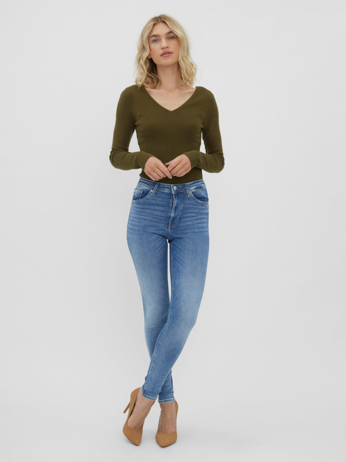 VMSOPHIA Jeans - Light Blue Denim