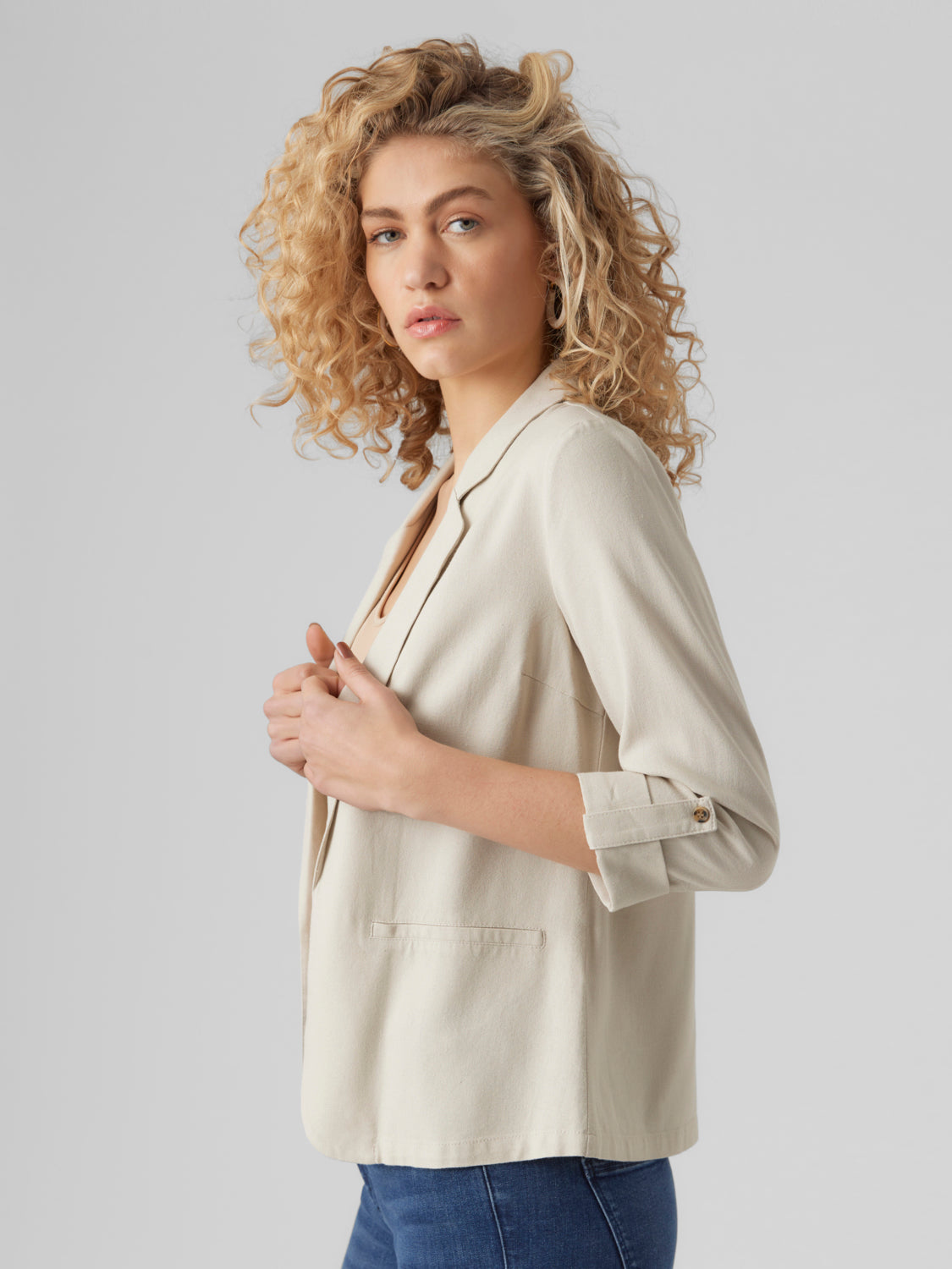 VMJESMILO Blazer - Silver Lining